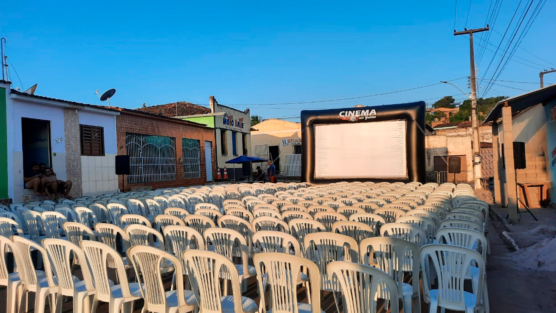 Estrutura preparada antes da sessão